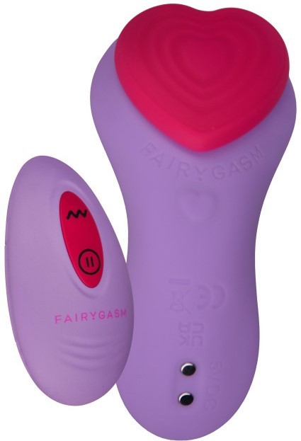 Vibrátor FairyGasm HeartGem Violet v elegantním designu