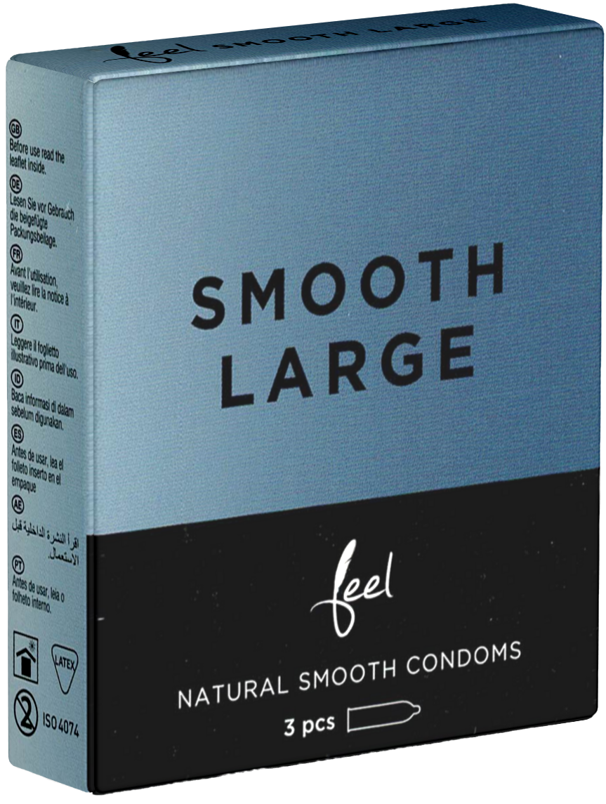 Feel Single: Smooth Large, 3 condoms