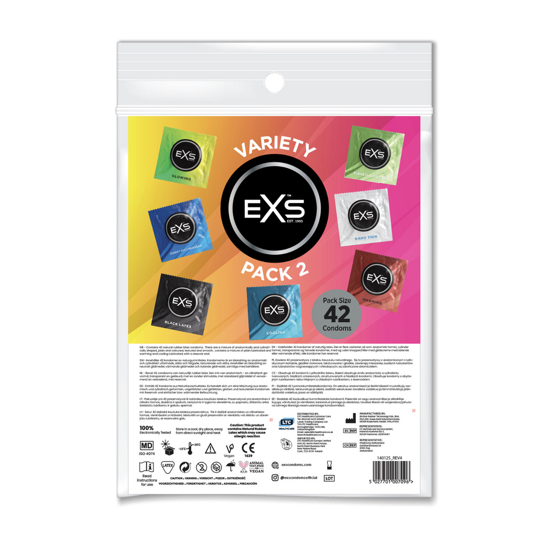 EXS Variety Pack 2 – Kondomy – 42 Kusů