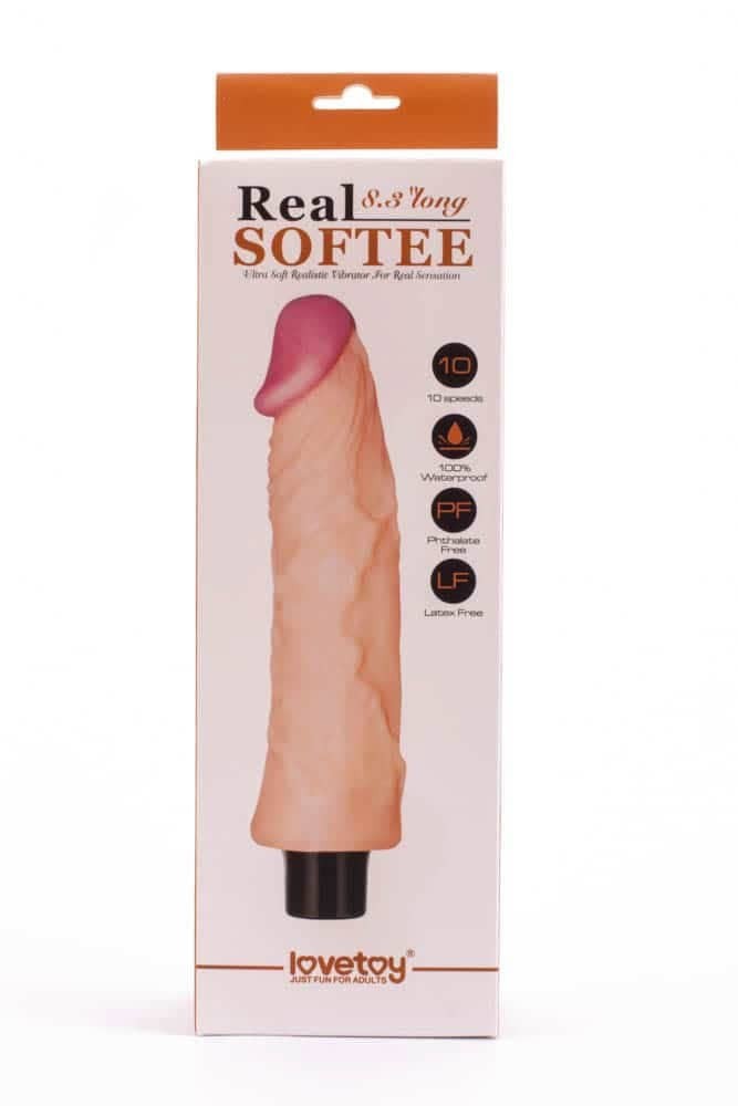 Real Softee 21 cm - Vibrační dildo