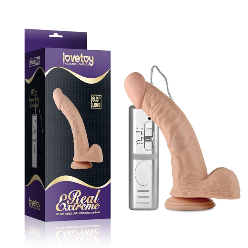 Reálný dildo s vibrátorem
