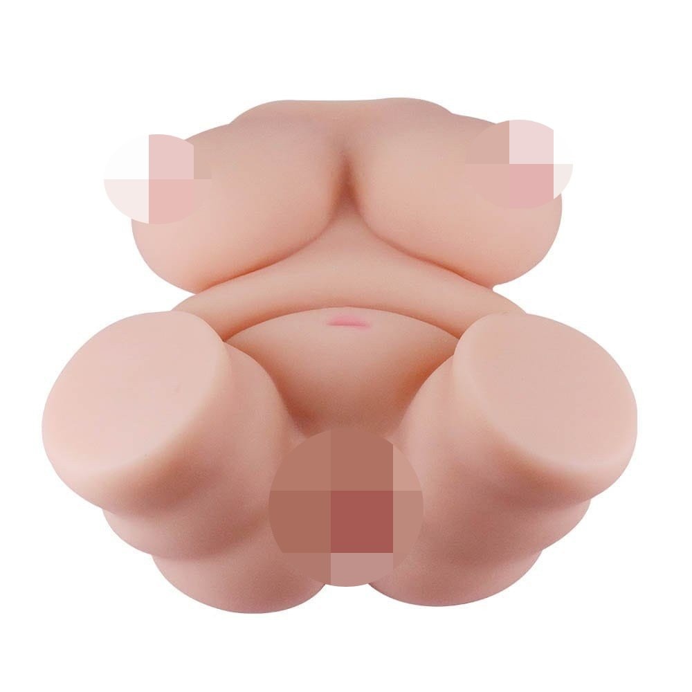 Dvojitý otvor 3D Masturbátor V pro realistické potěšení