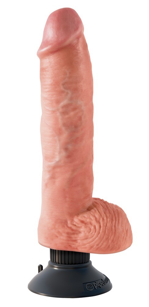 Vibrační penis s varlaty 25 cm od Pipedream