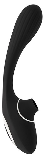 Dual Suction - Black - Výjimečná Vibrátorka pro Páry