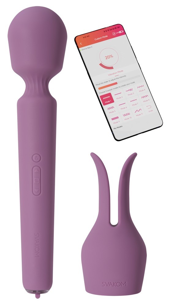 SVAKOM Emma Neo 2 - elegantní masážní vibrátor v růžové barvě