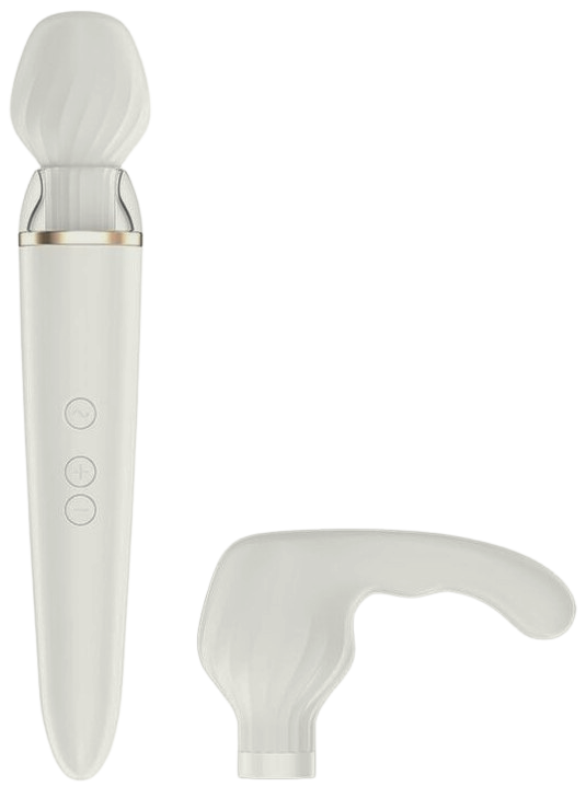 Satisfyer Double Wand-er App White - moderní vibrátor pro potěšení