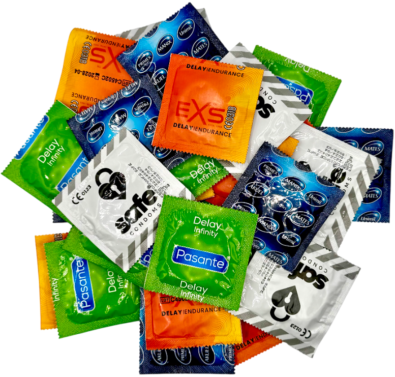 Sada znecitlivujících kondomů – Endurance Pack (28 ks)