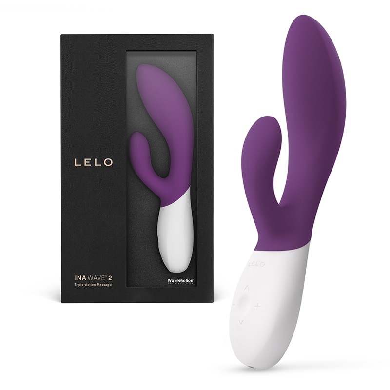 LELO Ina Wave 2 Plum - prémiový vibrátor s vlnovým pohybem