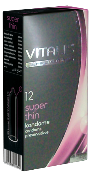 Vitalis Premium Single: Super Thin, 12 condoms
