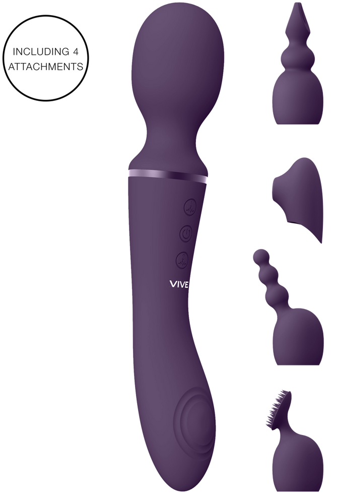 VIVE Nami Pulse Wave & Vibrating Wand Purple