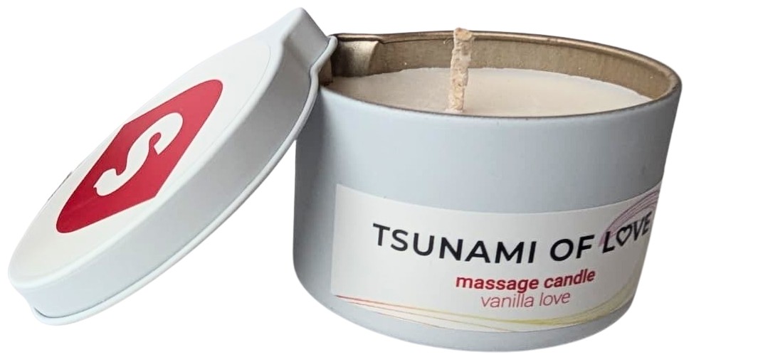 Masážní svíčka Tsunami of Love Vanilla Love (100 ml)