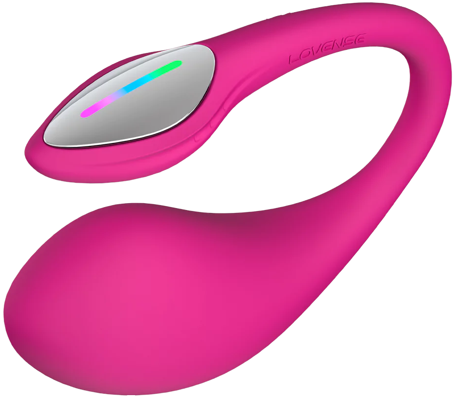 Lovense Lush 4 - Powerful App-controlled Wearable G-spot Egg Vibrator - Pink