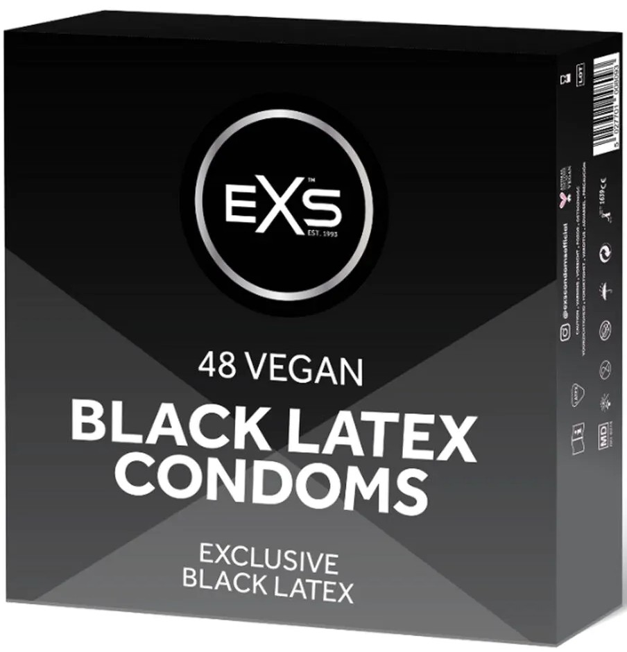 EXS Black Latex – Kondomy (48 kusů)