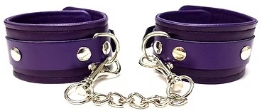 ROUGE Leather Wrist Cuffs Purple