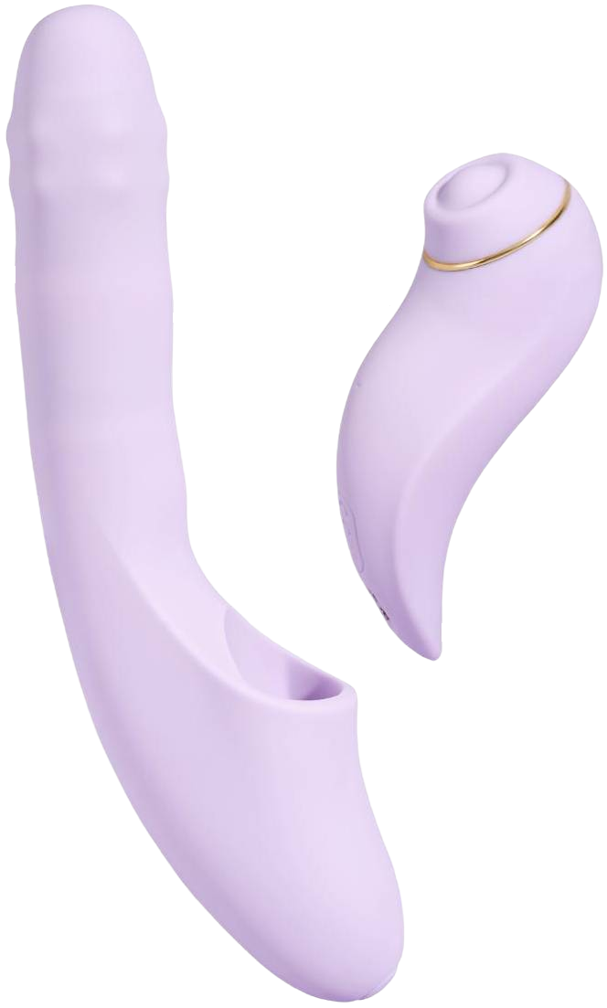 Svakom DuoGlow rotační vibrátor s odnímatelným stimulátorem a mobilní aplikací (19,6 cm)