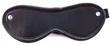 ROUGE Leather Blindfold Eye Mask Black
