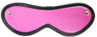 ROUGE Leather Blindfold Eye Mask Pink
