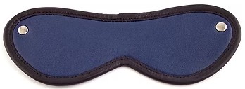 ROUGE Leather Blindfold Eye Mask Blue
