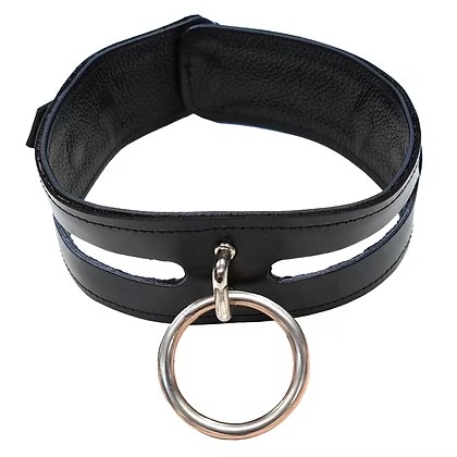 ROUGE Leather Fashion Collar Black