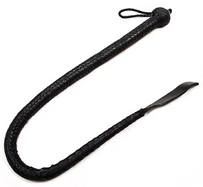 ROUGE Leather Devil Tail Whip (1 Metre Long)