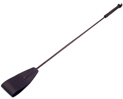 ROUGE Leather Riding Crop Black