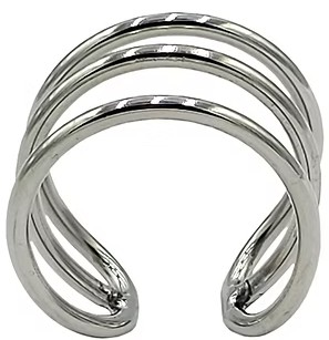 ROUGE Stainless Steel Triple Wire Glans Ring - luxusní erotická pomůcka