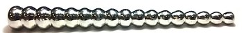 ROUGE Satinless Steel Beaded Hollow Urethral sound - produkt pro muže