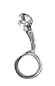 ROUGE Stainless Steel Anal Passion Plug - luxusní anální kolík