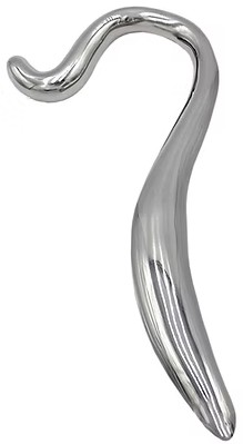 ROUGE Stainless Steel Hollow Curved Wand In Case