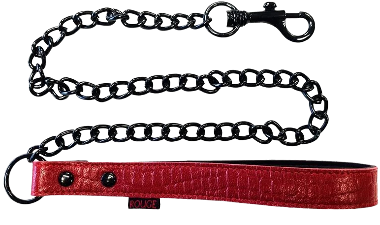 ROUGE Leather Lead (Burgundy with Black Accessories Ananconda)