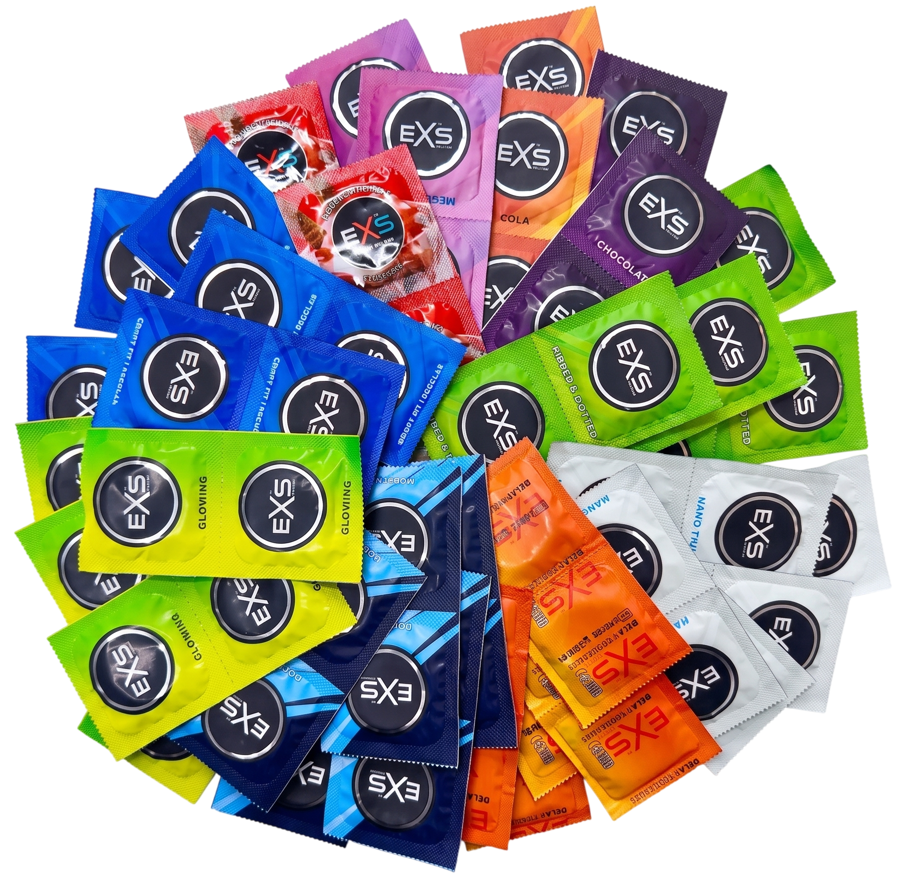 Sada EXS kondomů – EXSperience pack (72 ks)