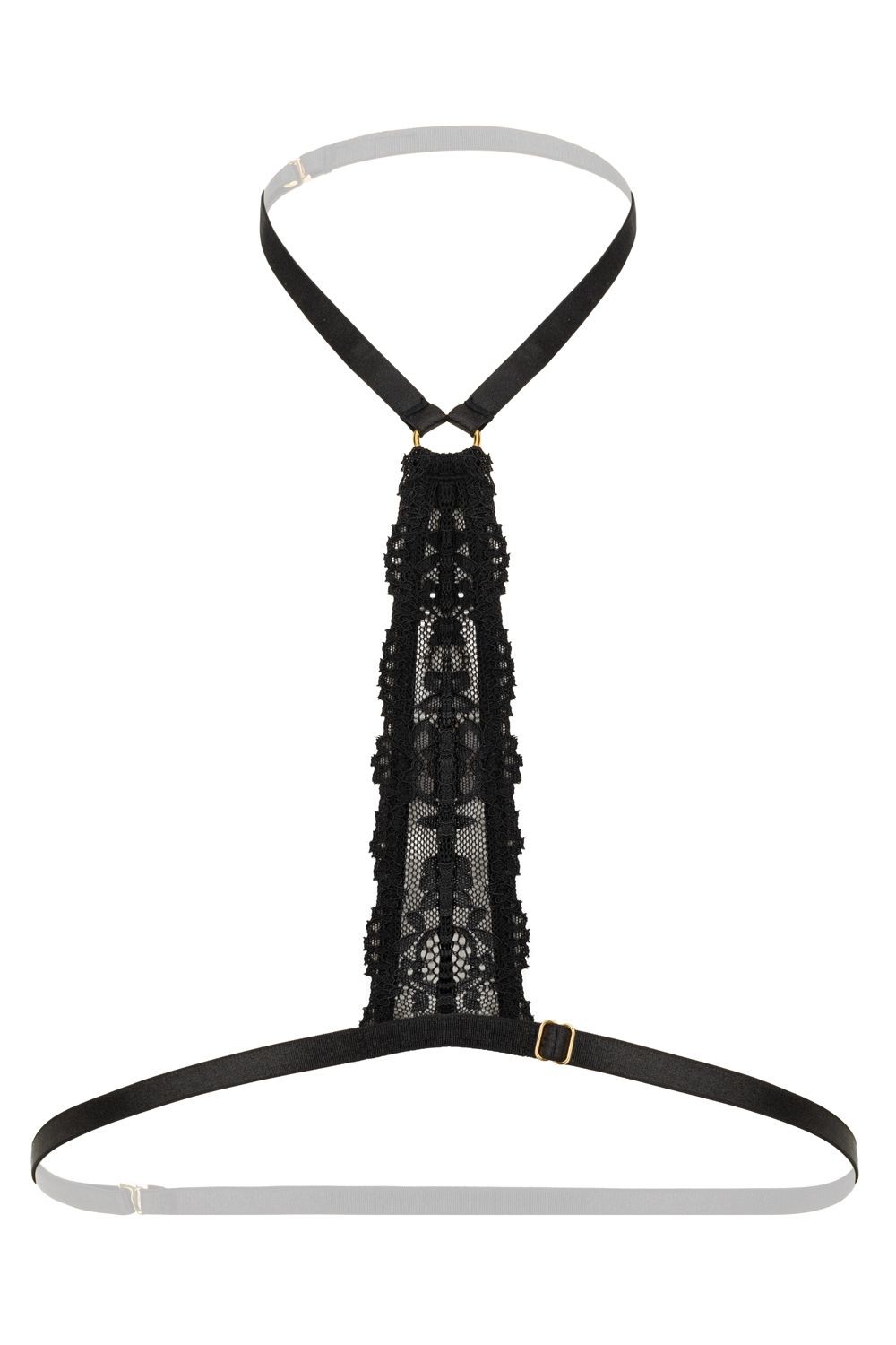 Christine – Strappy Harness Bralette Evening Kiss – black One Size