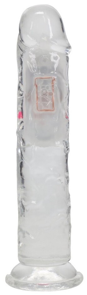 RealRock by Shots LED Vibrating Straight Cock – 7 / 18 cm – Transparent