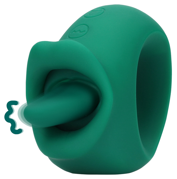 Loveline by Shots Licking and Vibrating Clitoral Stimulator – Ancient Sea