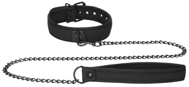 Ouch! by Shots Neoprene Collar with Leash