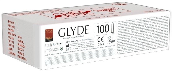 Glyde Ultra Bulk-Pack: Supermax, 100 vegan condoms (XXL)