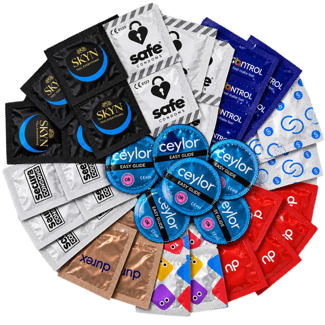 Sada extra lubrikovaných kondomů – Extra Wet Pack (64 ks)