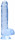 Realistické dildo Clear Pleasure (15 cm), modré