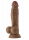 Shaft dildo z dvojitého tekutého silikonu Realistic Dong (24 cm), tělová